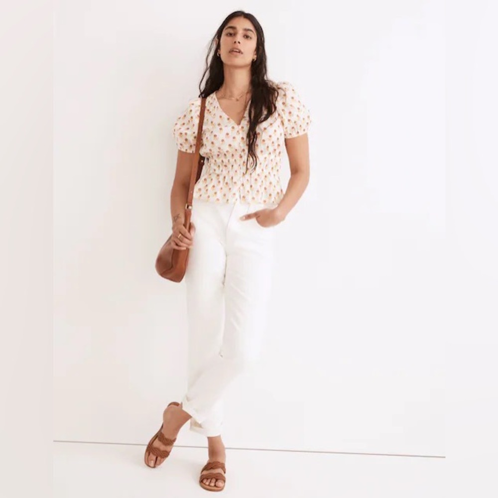 Madewell Floral Sophia Short sleeve Top